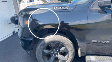 paintless dent removal after photo